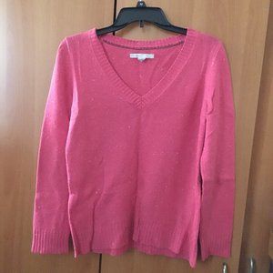 [Girl's] Pink V Knit Sweater